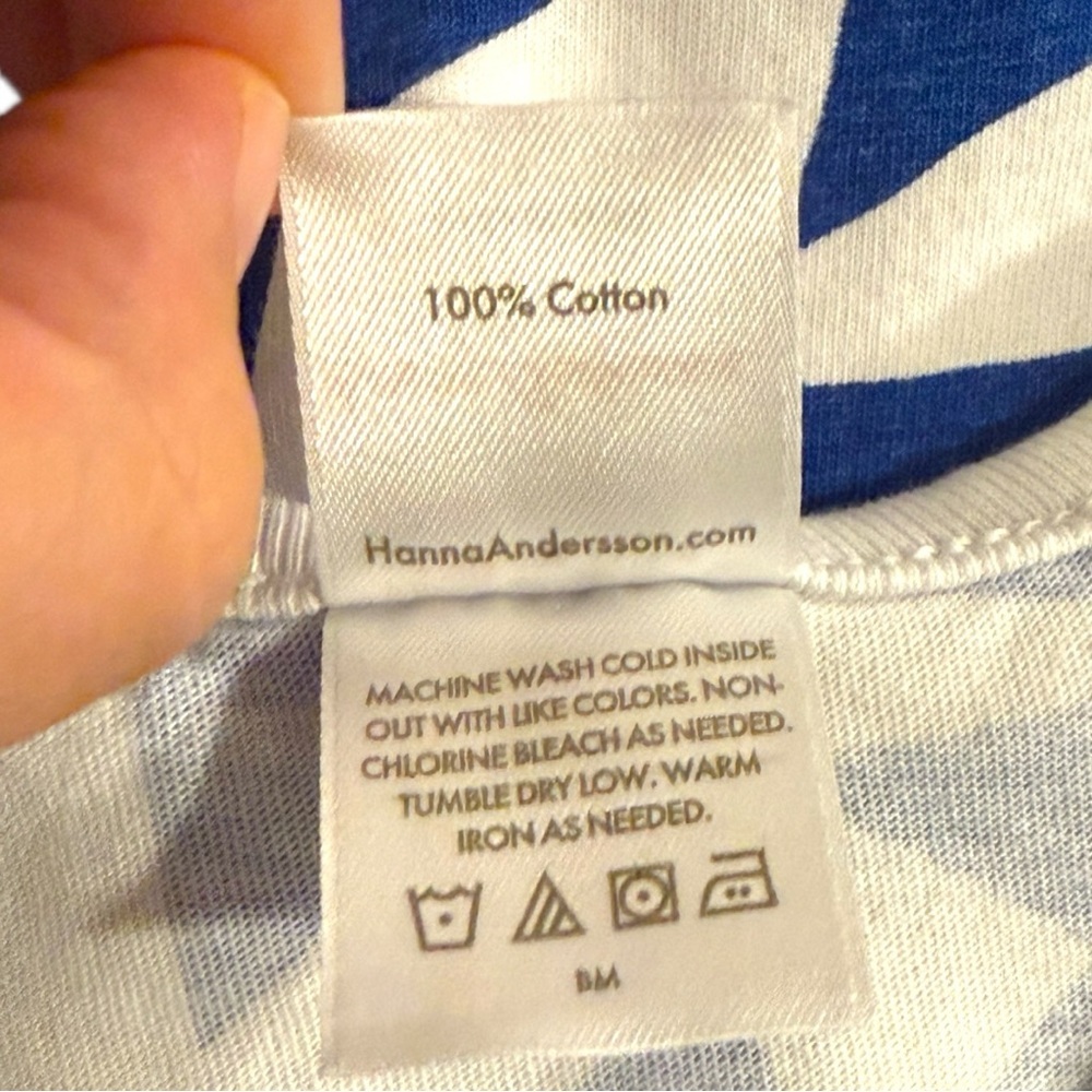 Hanna Andersson Size 4 Star Tank Dress Cotton Pockets - Picture 5 of 5